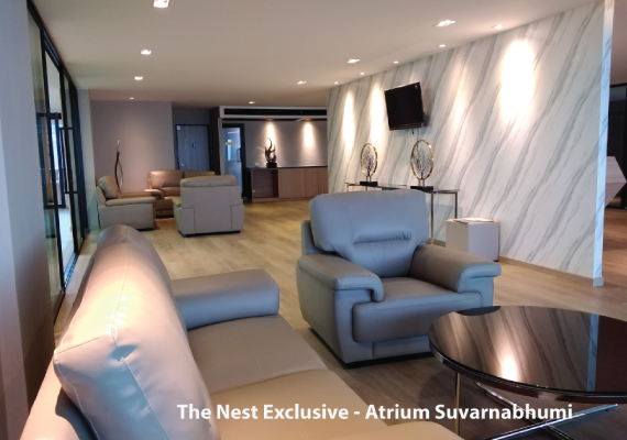 The Nest Exclusive Club at Atrium Suvarnabhumi 8th Floor.